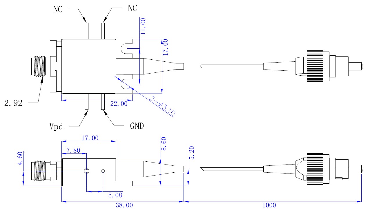 40G High Speed InGaAs Photodetector