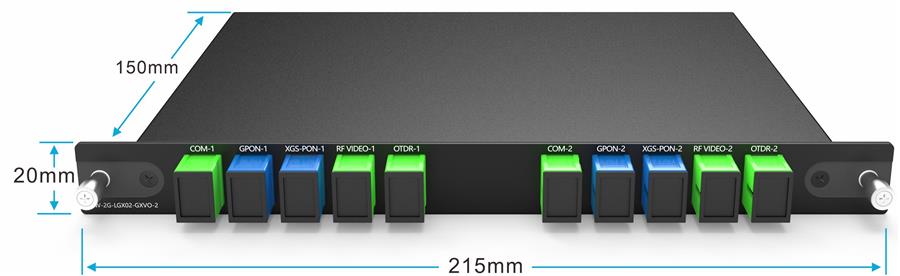 4CH WDM GPON XGS-PON RF Video And OTDR Plug-in LGX Box 4CH WDM GPON XGS-PON RF Video And OTDR Plug-in LGX Box