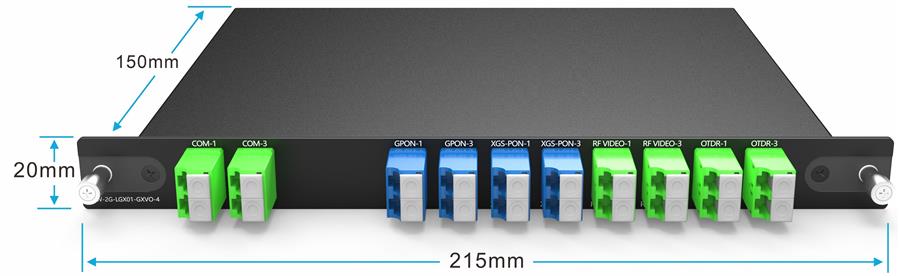 4CH WDM GPON XGS-PON RF Video And OTDR Plug-in LGX Box 4CH WDM GPON XGS-PON RF Video And OTDR Plug-in LGX Box