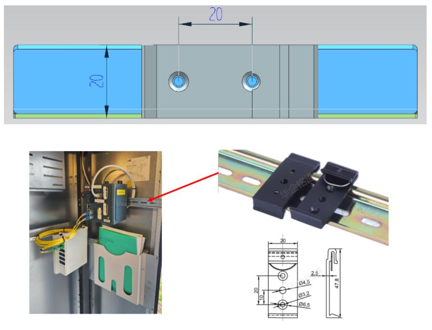 Dual Fiber 2CH CWDM OADM West And East, DIN Mounting Box