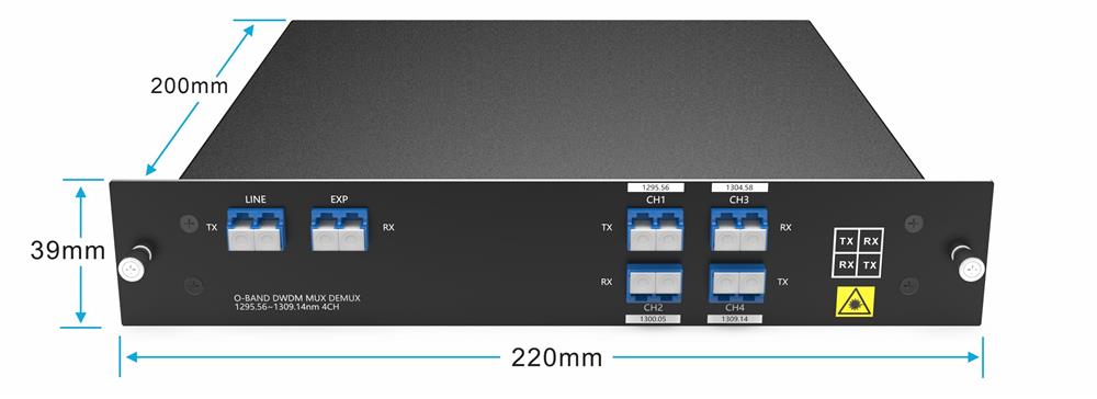 Dual Fiber 4CH O-BAND DWDM MUX DEMUX Dual Fiber 4CH O-BAND DWDM MUX DEMUX