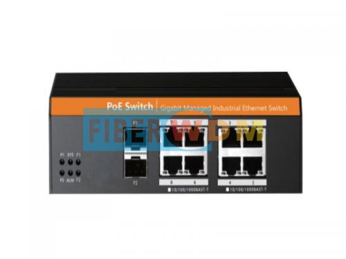  2-Optical 8-Electric Ethernet Gigabit Industrial Switch FW108GS-2F 