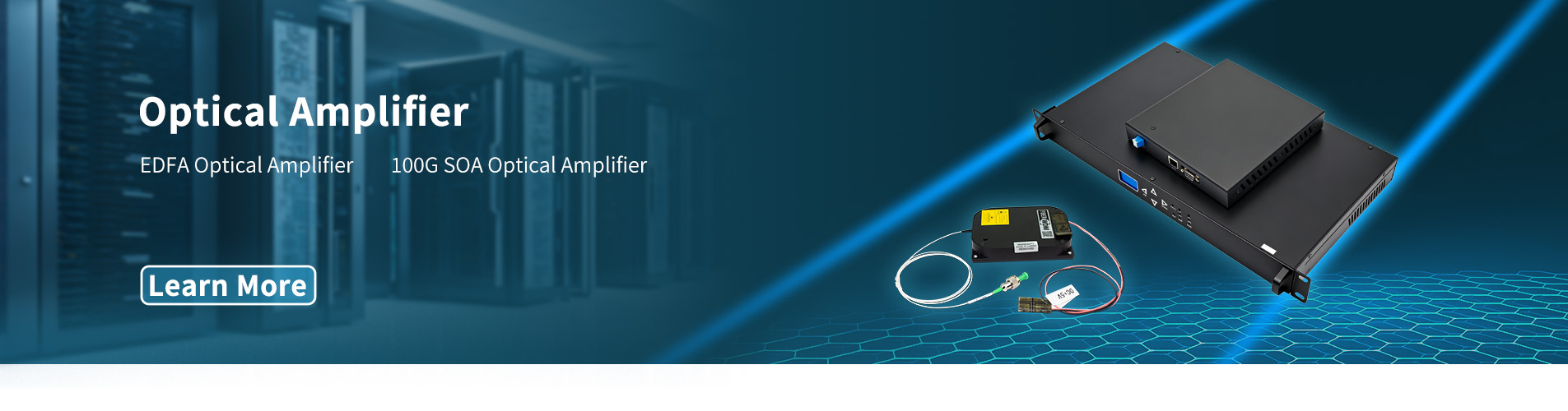  EDFA Amplificador óptico 1U prateleira